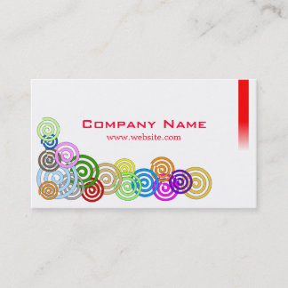 Colourful Spirals Business Card