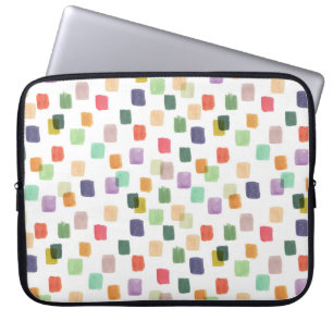 Colourful Splash: Abstract Seamless Background Laptop Sleeve