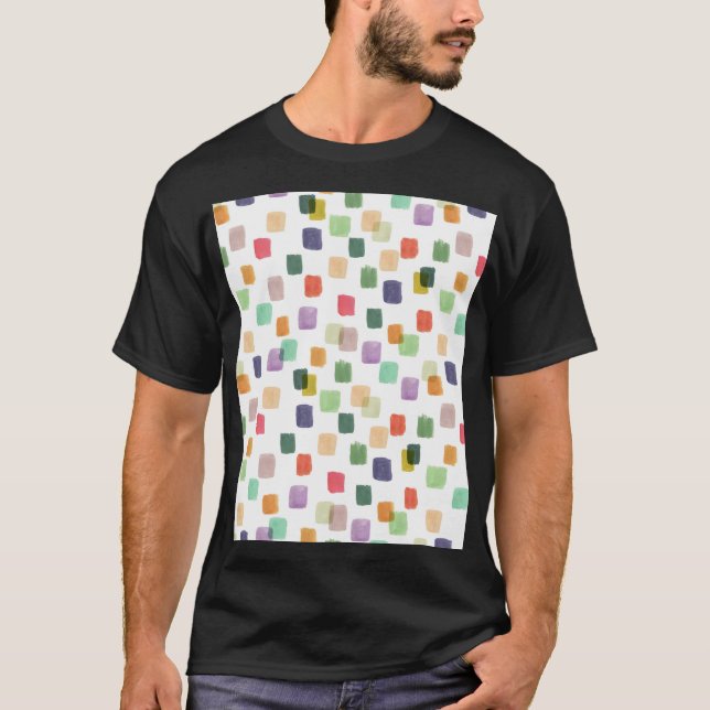 Colourful Splash: Abstract Seamless Background T-Shirt (Front)