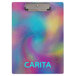 Colourful Splash Personalised Clipboard