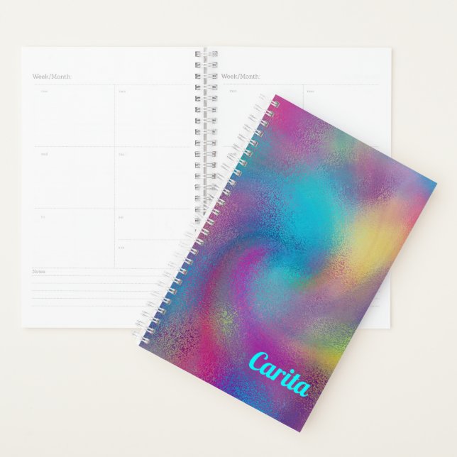 Colourful Splash Personalised Planner (Display)