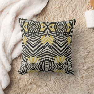 Colourful Splashes and Dynamic Lines Cushion