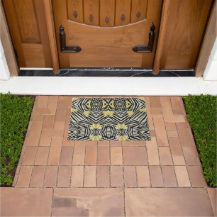 Colourful Splashes and Dynamic Lines Doormat