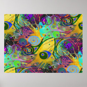 colourful splatter poster