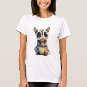 Colourful Splatter Sugar Glider Women T-Shirt