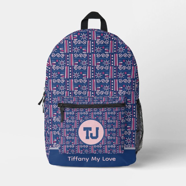 Colourful Sport Groomsmen Backpack For Boys (Front)