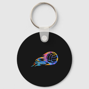 Colourful Sport Volleyball Graphic - Volleyballer Key Ring