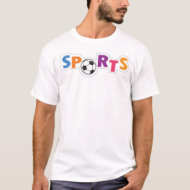 Colourful Sports text design  T-Shirt (Front)
