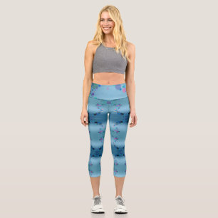 Colourful Spots Capri Leggings