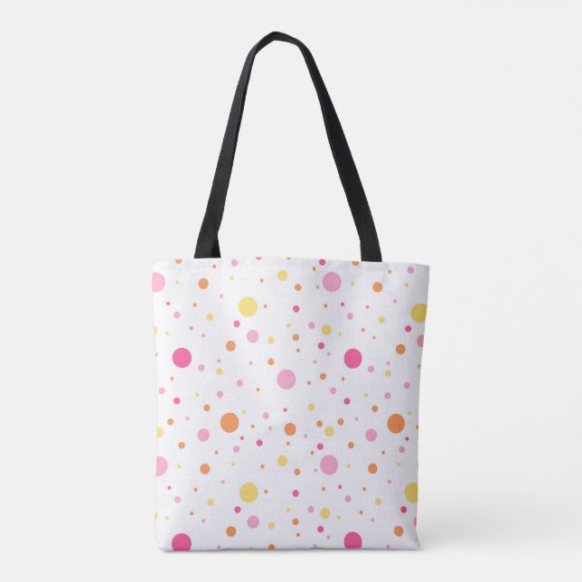 Colourful spots shopping bag (Back)