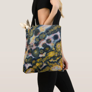 Colourful Spotted Ocean Jasper Tote Bag