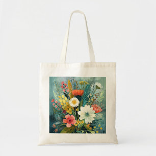 Colourful Spring Bouquet Tote Bag