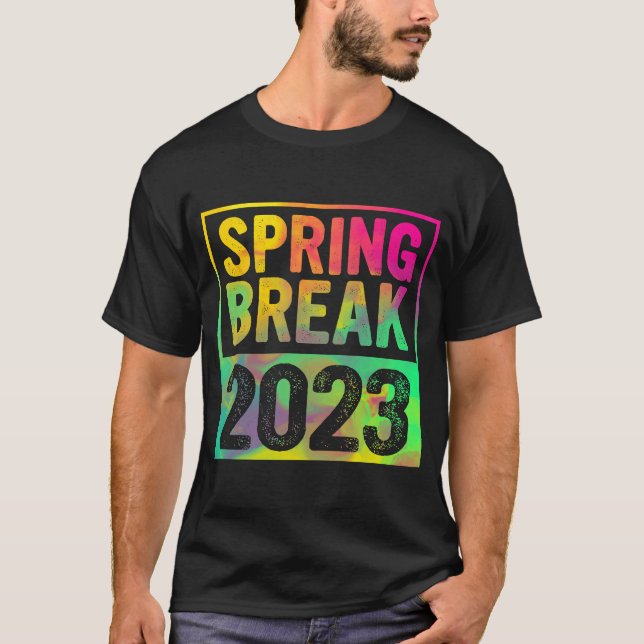 Colourful Spring Break 2023 Style Matching Group   T-Shirt (Front)