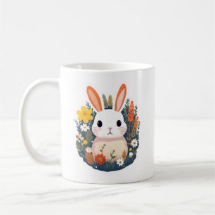 Colourful Spring Bunny Coffee Mug