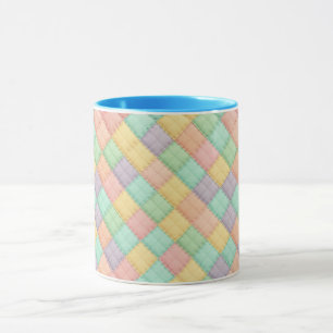 Colourful spring/Easter vintage patchwork quilt Mug