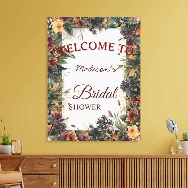 Colourful Spring Flower Wildflower Botanical Flowe Canvas Print (Insitu(LivingRoom))