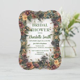 Colourful Spring Flower Wildflower Botanical Flowe Thank You Card
