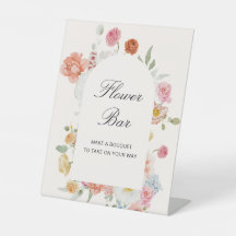 Colourful Spring Flowers Arch Flower Bar