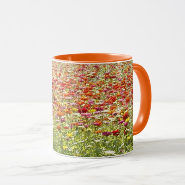 Colourful Spring Flowers Mug (Front Right)