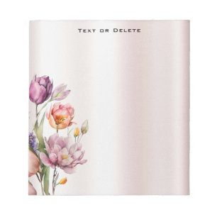 Colourful Spring Flowers Notepad