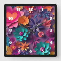 Colourful Spring Flowers Pattern