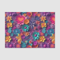 Colourful Spring Flowers Pattern