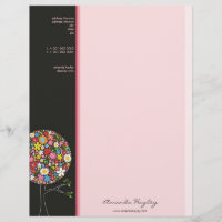 Colourful Spring Flowers Pop Tree Whimsical & Chic