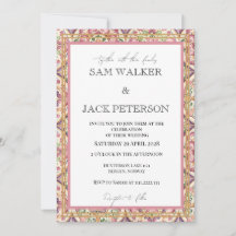 Colourful Spring Mix and Match Tile Wedding 