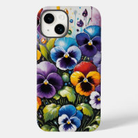 Colourful Spring Pansies and Gems