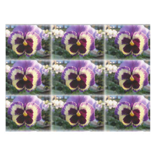 colourful spring Pansy Tablecloth