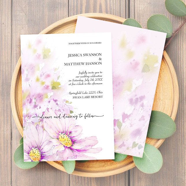 Colourful Spring Summer Floral Boho Garden Invitation (Creator Uploaded)