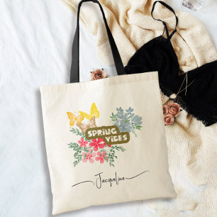 Colourful Spring Vibes Tote Bag