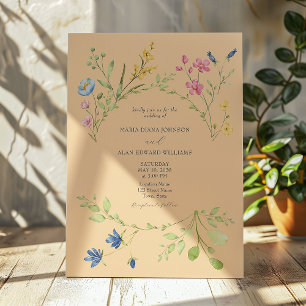 Colourful Spring Wedding Invitation