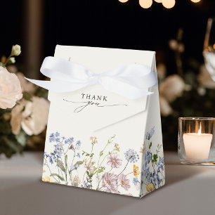 Colourful Spring Wildflower Meadow Bridal Shower Favour Box