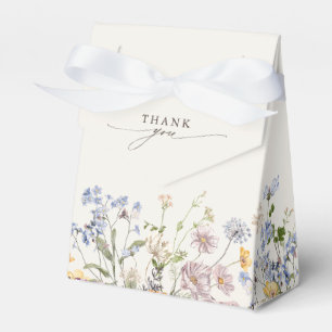 Colourful Spring Wildflower Meadow  Bridal Shower Favour Box