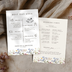 Colourful Spring Wildflower Meadow Garden  Program Invitation