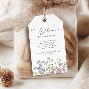 Colourful Spring Wildflower Meadow Garden Wedding Gift Tags