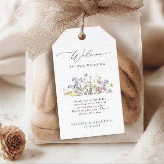  Colourful Spring Wildflower Meadow Garden Wedding Gift Tags