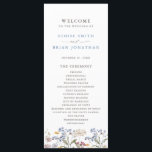 Colourful Spring Wildflower Meadow Garden Wedding  Programme<br><div class="desc">Capture the beauty of nature on your special day with our exquisite wildflower watercolor wedding program. Elegant, unique, and blooming with love. Use the text fields to personalise your design with your own wording and details. If you want to change the font style, colour or text placement, simply click the...</div>