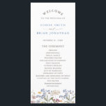 Colourful Spring Wildflower Meadow Garden Wedding  Programme<br><div class="desc">Capture the beauty of nature on your special day with our exquisite wildflower watercolor wedding program. Elegant, unique, and blooming with love. Use the text fields to personalise your design with your own wording and details. If you want to change the font style, colour or text placement, simply click the...</div>