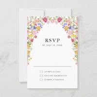 Colourful Spring Wildflower Meadow Garden Wedding