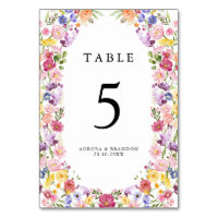 Colourful Spring Wildflower Meadow Garden Wedding 