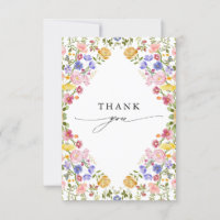 Colourful Spring Wildflower Meadow Garden Wedding