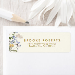 Colourful Spring Wildflower Meadow Gold Address