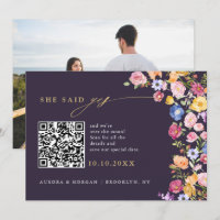 Colourful Spring Wildflower Meadow Photo QR code