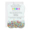 Colourful Sprinkles and Chevron Baby Invite