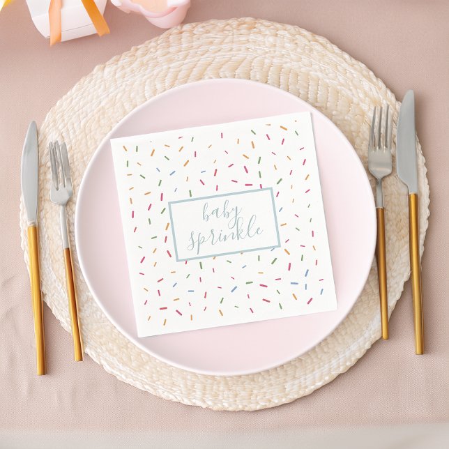 Colourful Sprinkles Baby Sprinkle Baby Shower Napkin (Colorful Sprinkles Baby Sprinkle Baby Shower Napkins)