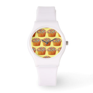 Colourful Sprinkles Cupcake Watch
