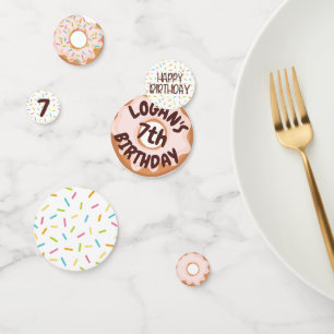 Colourful Sprinkles Doughnut Theme Birthday Party Confetti
