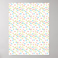 Colourful Sprinkles Pattern Digital Scrapbook Pape
